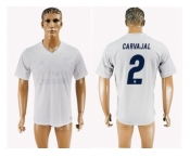 Real Madrid #2 Carvajal Marine Environmental Protection Home Soccer Club Jersey 1
