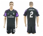 Real Madrid #2 Carvajal Sec Away Soccer Club Jersey