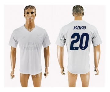 Real Madrid #20 Asensio Marine Environmental Protection Home Soccer Club Jersey 1