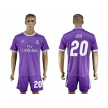 Real Madrid #20 Jese Away Soccer Club Jersey1