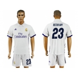 Real Madrid #23 Beckham White Home Soccer Club Jersey 1