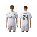 Real Madrid #24 Illarra White Home Soccer Club Jersey1