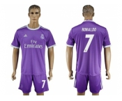 Real Madrid #7 Ronaldo Away Soccer Club Jersey 5