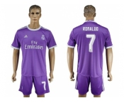 Real Madrid #7 Ronaldo Away Soccer Club Jersey6
