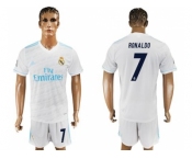 Real Madrid #7 Ronaldo White Home Soccer Club Jersey 2