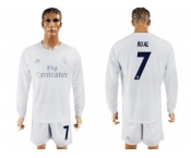 Real Madrid #7 Rual Marine Environmental Protection Home Long Sleeves Soccer Club Jersey
