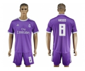 Real Madrid #8 Kroos Away Soccer Club Jersey6