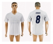 Real Madrid #8 Kroos Marine Environmental Protection Home Soccer Club Jersey 1