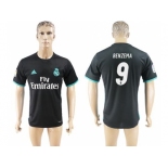 Real Madrid #9 Benzema Away Soccer Club Jersey 3