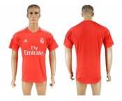 Real Madrid Blank Red Goalkeeper Soccer Club Jersey