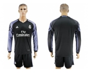 Real Madrid Blank Sec Away Long Sleeves Soccer Club Jersey 1