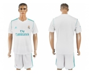 Real Madrid Blank White Home Soccer Club Jersey 1