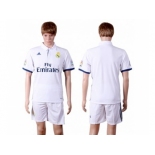 Real Madrid Blank White Home Soccer Club Jersey 4