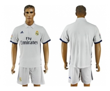 Real Madrid Blank White Home Soccer Club Jersey5