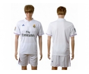 Real Madrid Blank White Home Soccer Club Jersey6