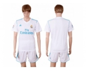Real Madrid Blank White Home Soccer Club Jersey
