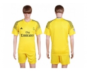 Real Madrid Blank Yellow Goalkeeper Soccer Club Jersey