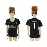 Women's Real Madrid #1 I.Casillas Away Soccer Club Jersey