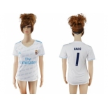 Women's Real Madrid #1 Navas Home Soccer Club Jersey1