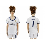 Women's Real Madrid #1 Navas Home Soccer Club Jersey2