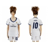 Women's Real Madrid #10 James Home Soccer Club Jersey3