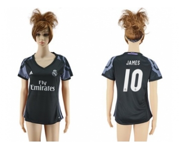 Women's Real Madrid #10 James Sec Away Soccer Club Jersey
