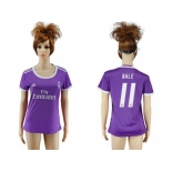 Women's Real Madrid #11 Bale Away Soccer Club Jersey2