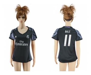Women's Real Madrid #11 Bale Sec Away Soccer Club Jersey