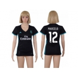 Women's Real Madrid #12 Marcelo Away Soccer Club Jersey