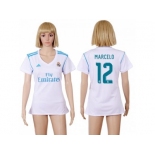 Women's Real Madrid #12 Marcelo Home Soccer Club Jersey