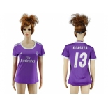 Women's Real Madrid #13 K.Casilla Away Soccer Club Jersey1