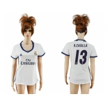 Women's Real Madrid #13 K.Casilla Home Soccer Club Jersey2