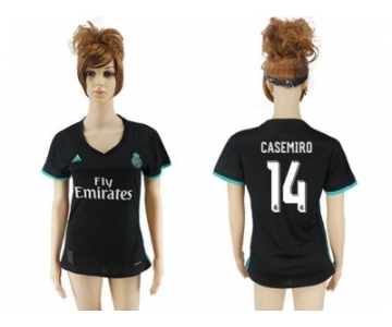 Women's Real Madrid #14 Casemiro Away Soccer Club Jersey