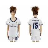 Women's Real Madrid #15 F.Coentrao Home Soccer Club Jersey1