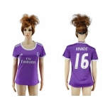Women's Real Madrid #16 Kovacic Away Soccer Club Jersey1
