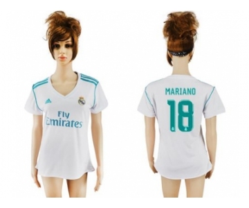 Women's Real Madrid #18 Mariano Home Soccer Club Jersey