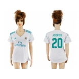 Women's Real Madrid #20 Asensio Home Soccer Club Jersey1
