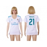 Women's Real Madrid #21 Morata Home Soccer Club Jersey