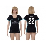 Women's Real Madrid #22 Isco Away Soccer Club Jersey