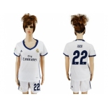 Women's Real Madrid #22 Isco Home Soccer Club Jersey2