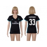 Women's Real Madrid #33 Campeones Away Soccer Club Jersey