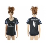Women's Real Madrid #4 Sergio Ramos Sec Away Soccer Club Jersey