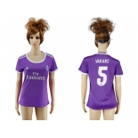 Women's Real Madrid #5 Varane Away Soccer Club Jersey1