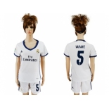 Women's Real Madrid #5 Varane Home Soccer Club Jersey1