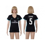 Women's Real Madrid #5 Zidane Away Soccer Club Jersey