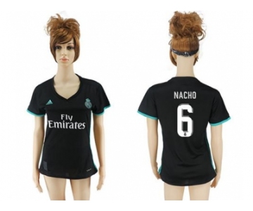 Women's Real Madrid #6 Nacho Away Soccer Club Jersey