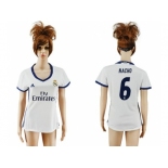 Women's Real Madrid #6 Nacho Home Soccer Club Jersey3