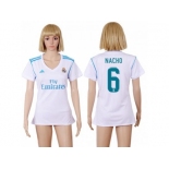 Women's Real Madrid #6 Nacho Home Soccer Club Jersey