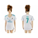 Women's Real Madrid #7 Raul Home Soccer Club Jersey