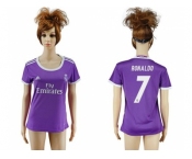 Women's Real Madrid #7 Ronaldo Away Soccer Club Jersey2